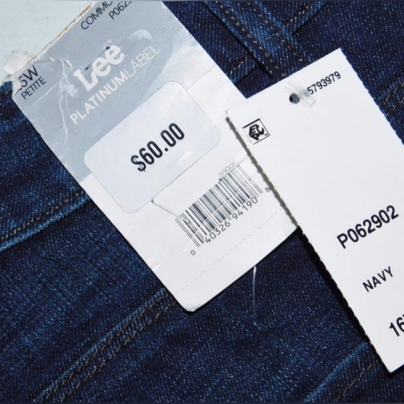 Lee Platinum Blue Jeans Boot Cut 16W Petite - Picture 14 of 16